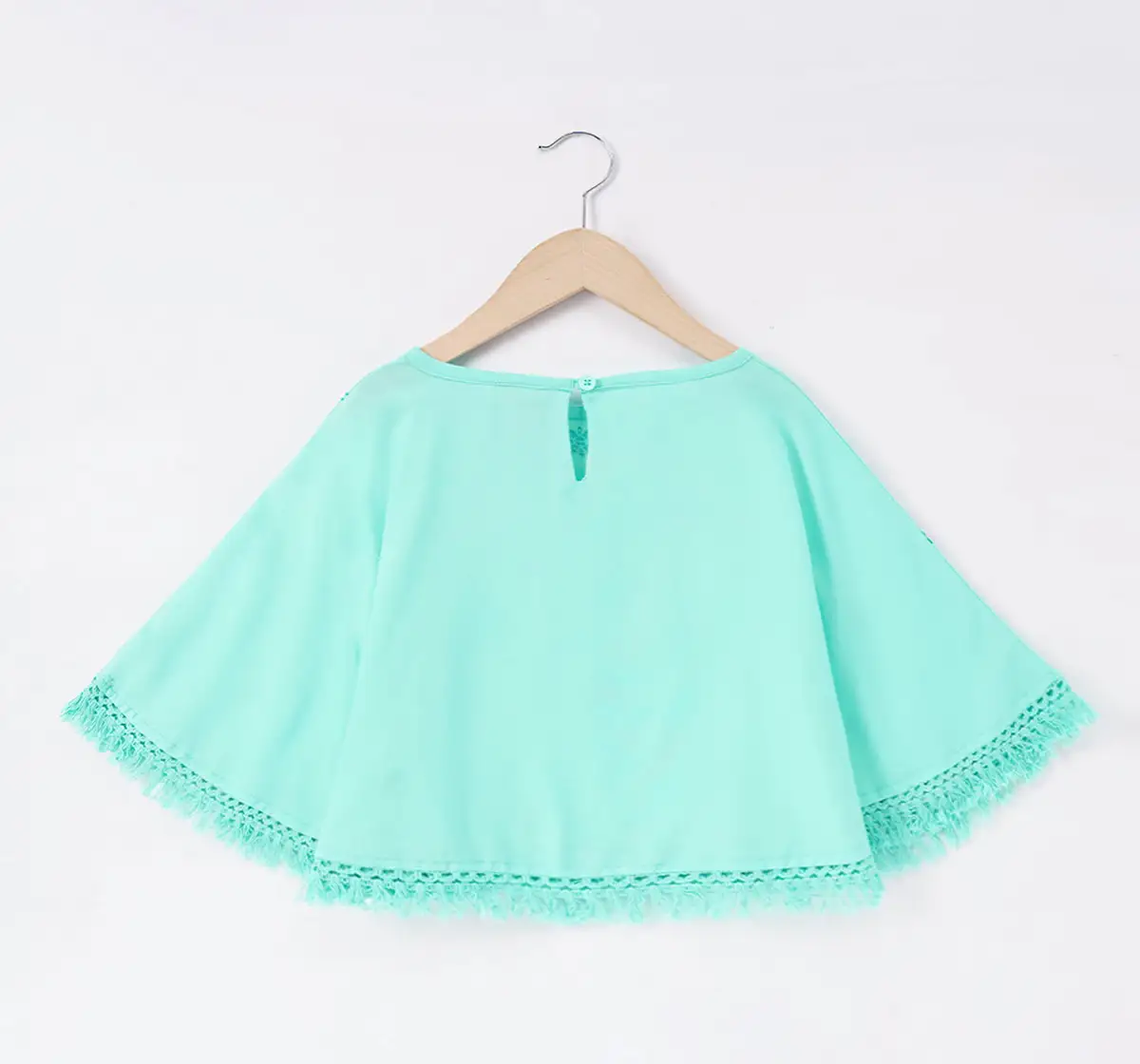 Girls Poncho Printed Top