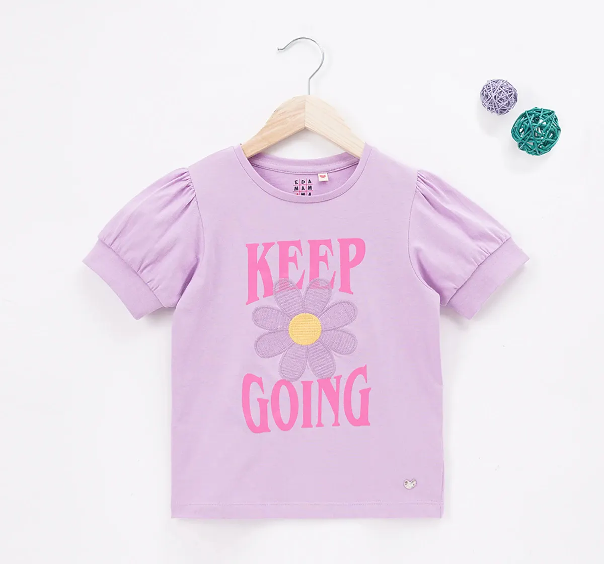 Girls Puff Sleeves T-Shirt