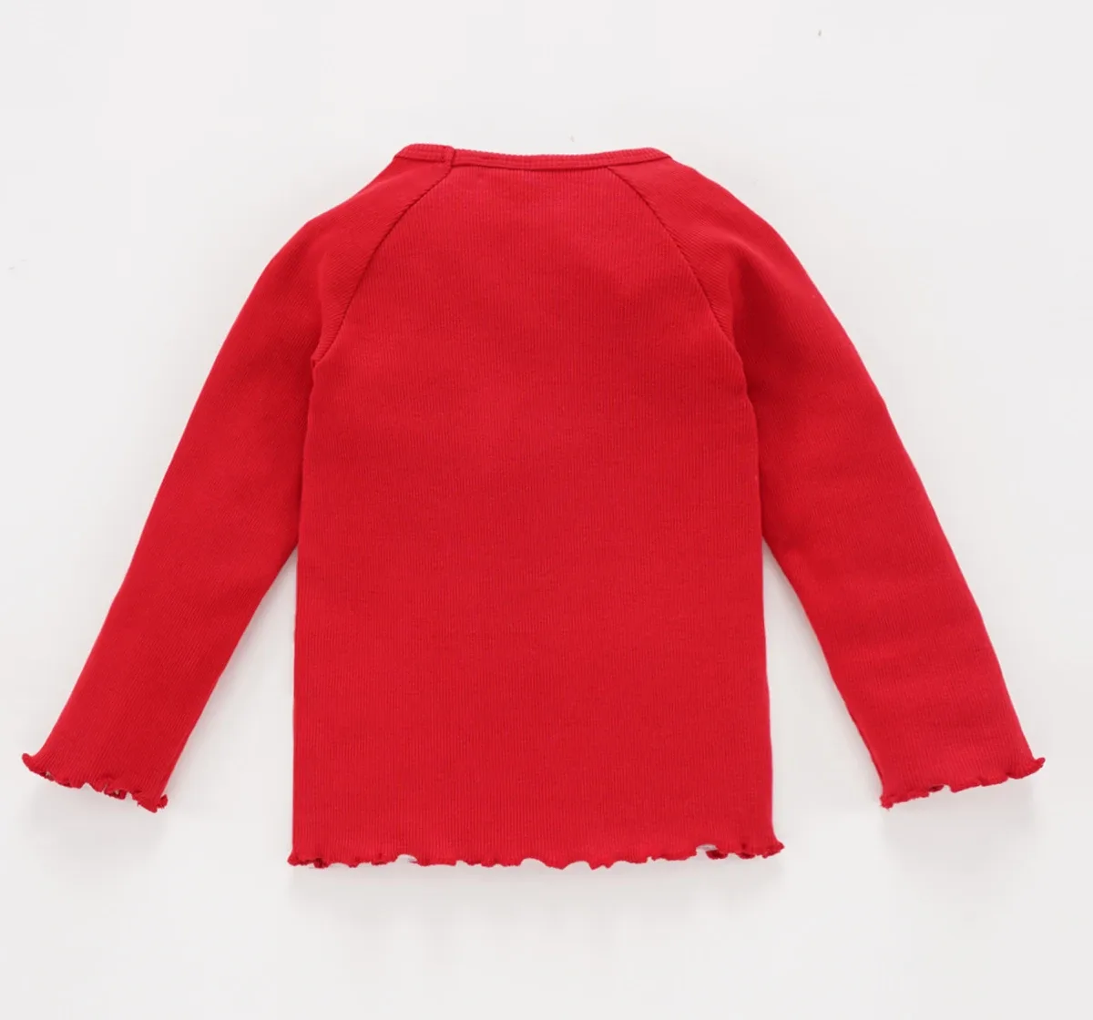 Girls Full Sleeves Rib T-Shirt