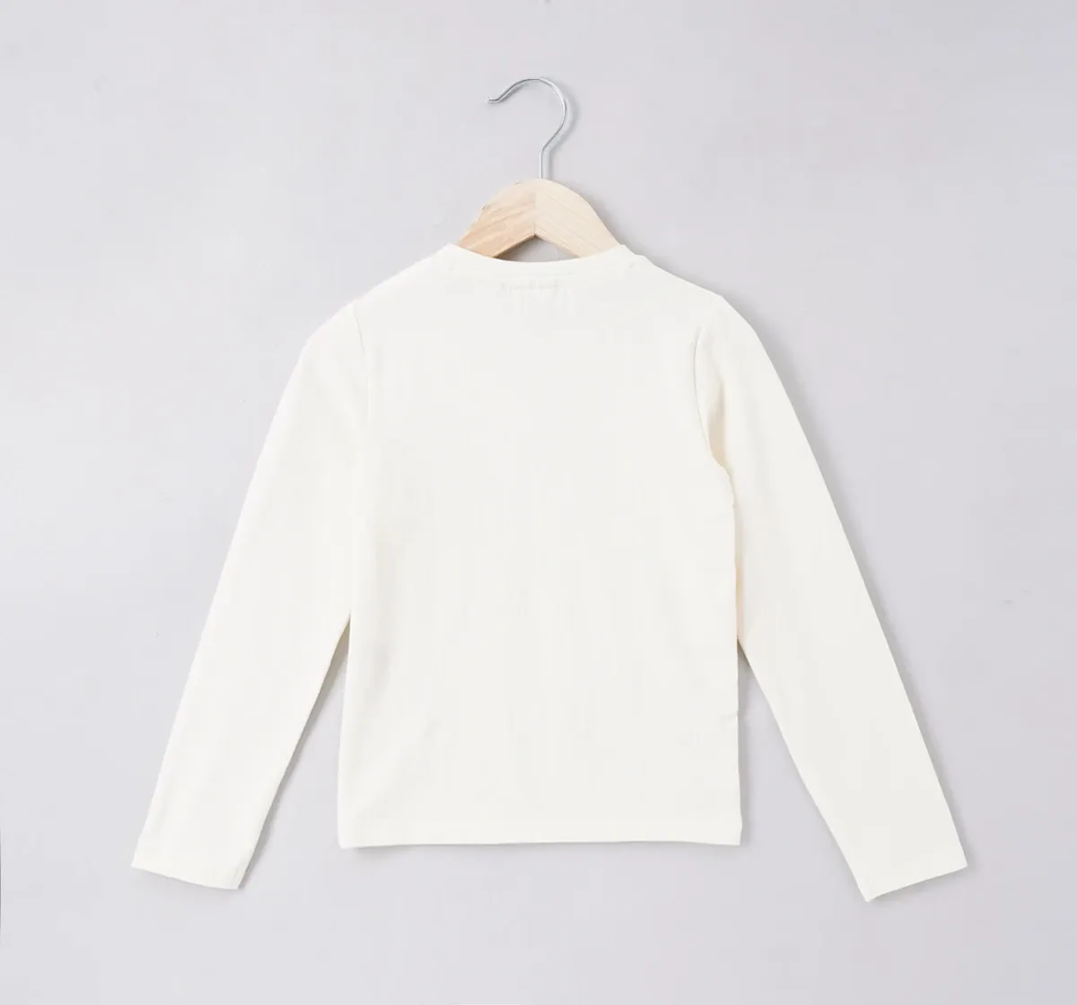 Girls Embroidered Overlap Tee