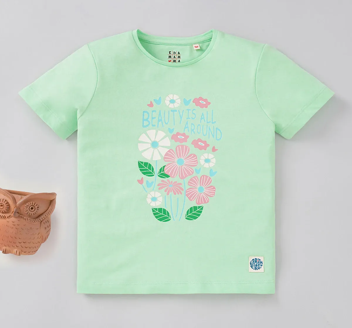 Girls Half Sleeves Printed T-Shirt