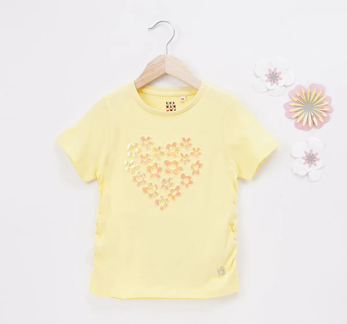 T-Shirt with Embossed Print