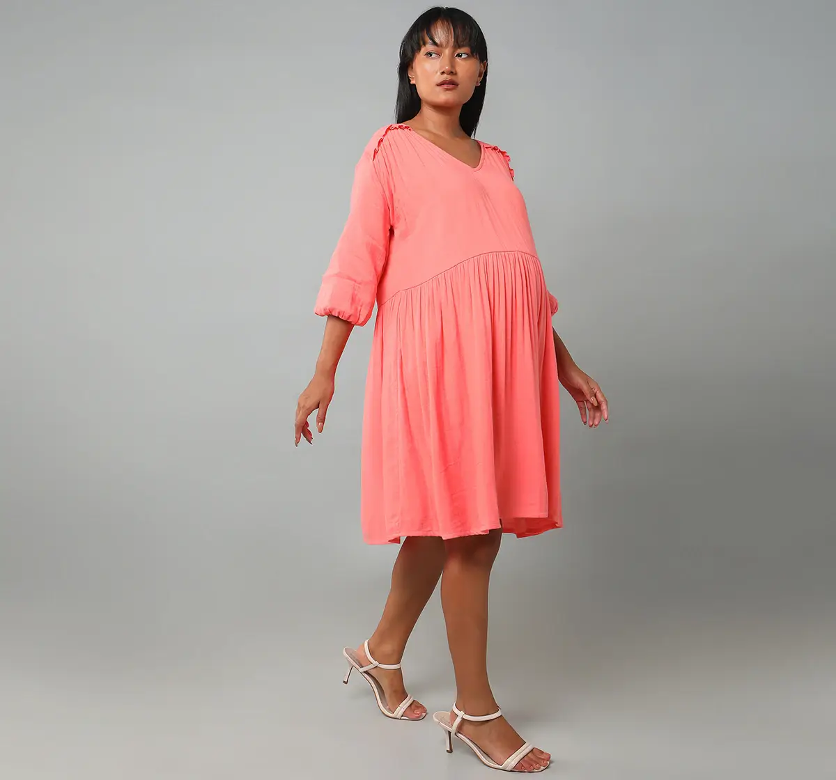 Maternity Dress - Peach