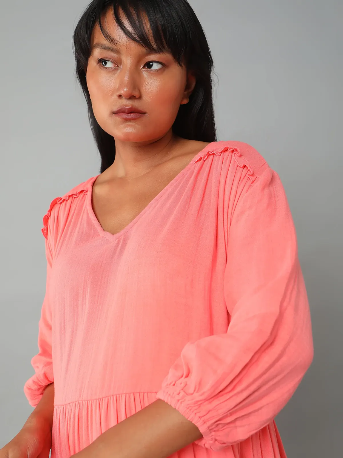 Maternity Dress - Peach