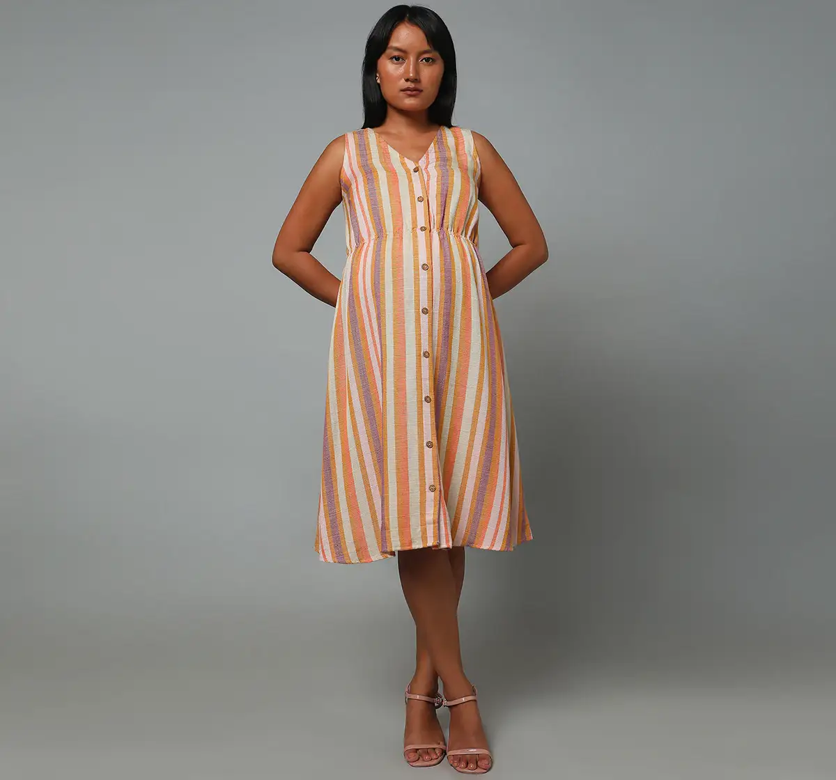 Maternity Nursing Striped Dress