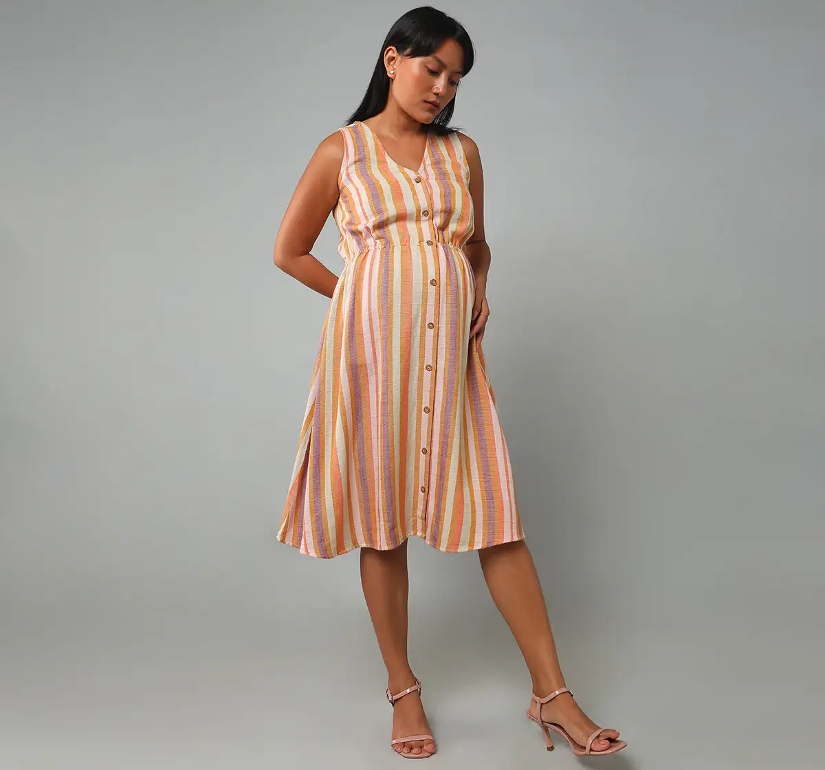 Maternity Nursing Striped Dress