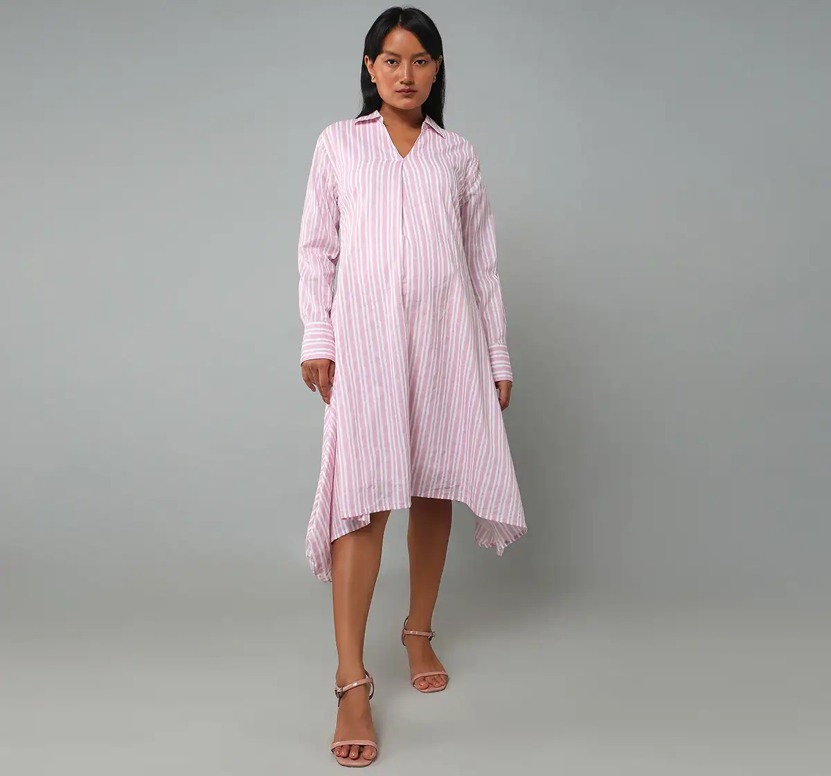 Maternity Asymmetric Long Dress