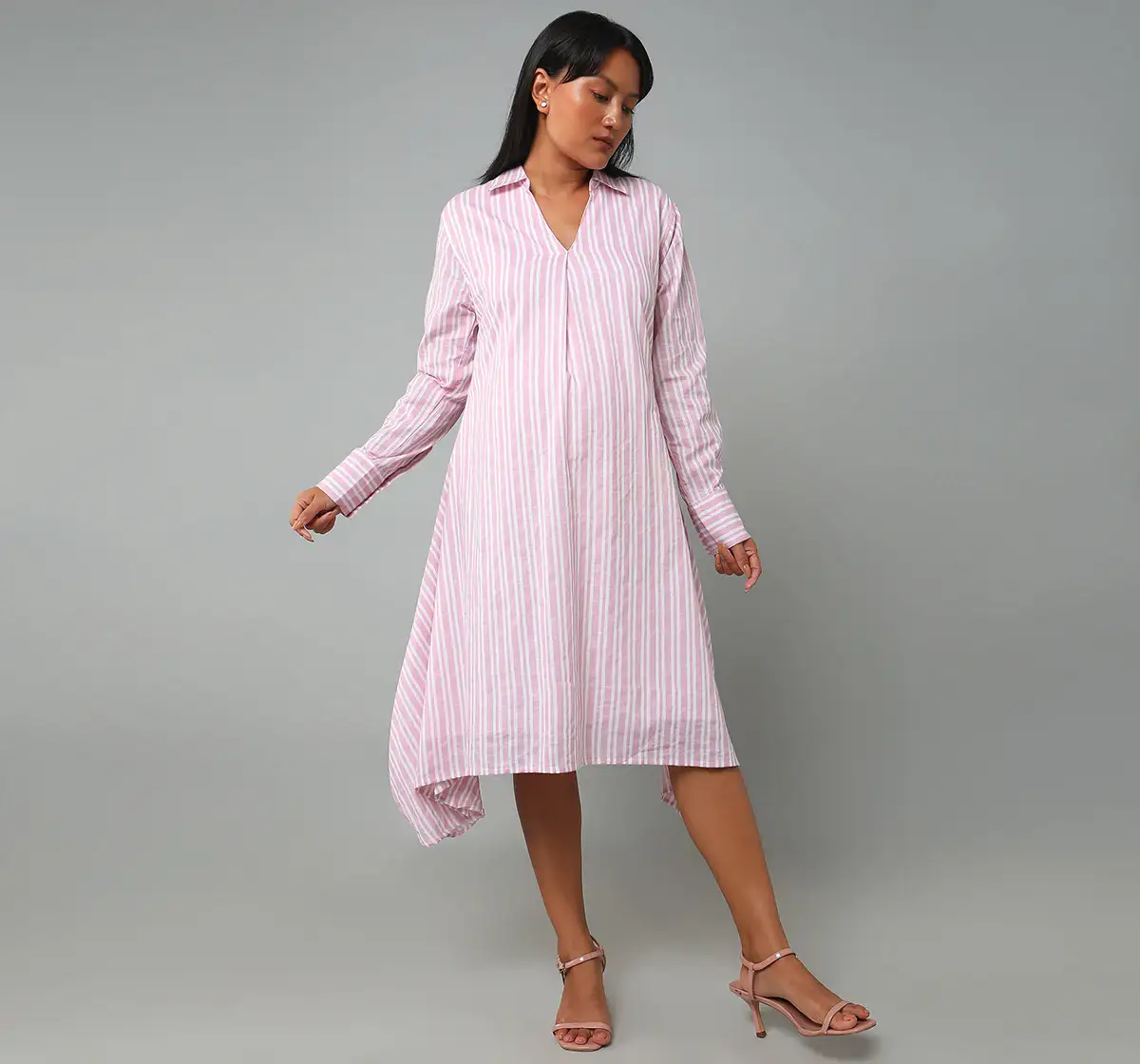 Maternity Asymmetric Long Dress