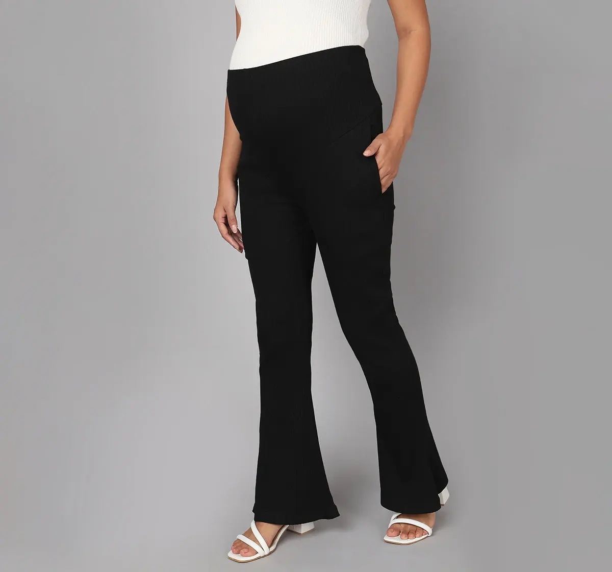 Maternity Solid Leggings - Black