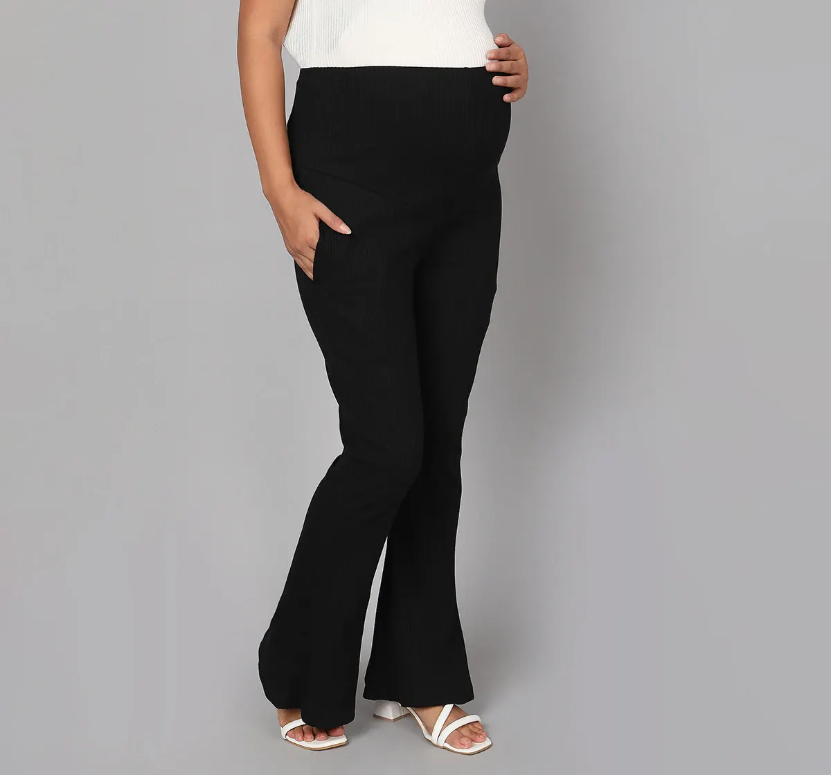 Maternity Solid Leggings - Black