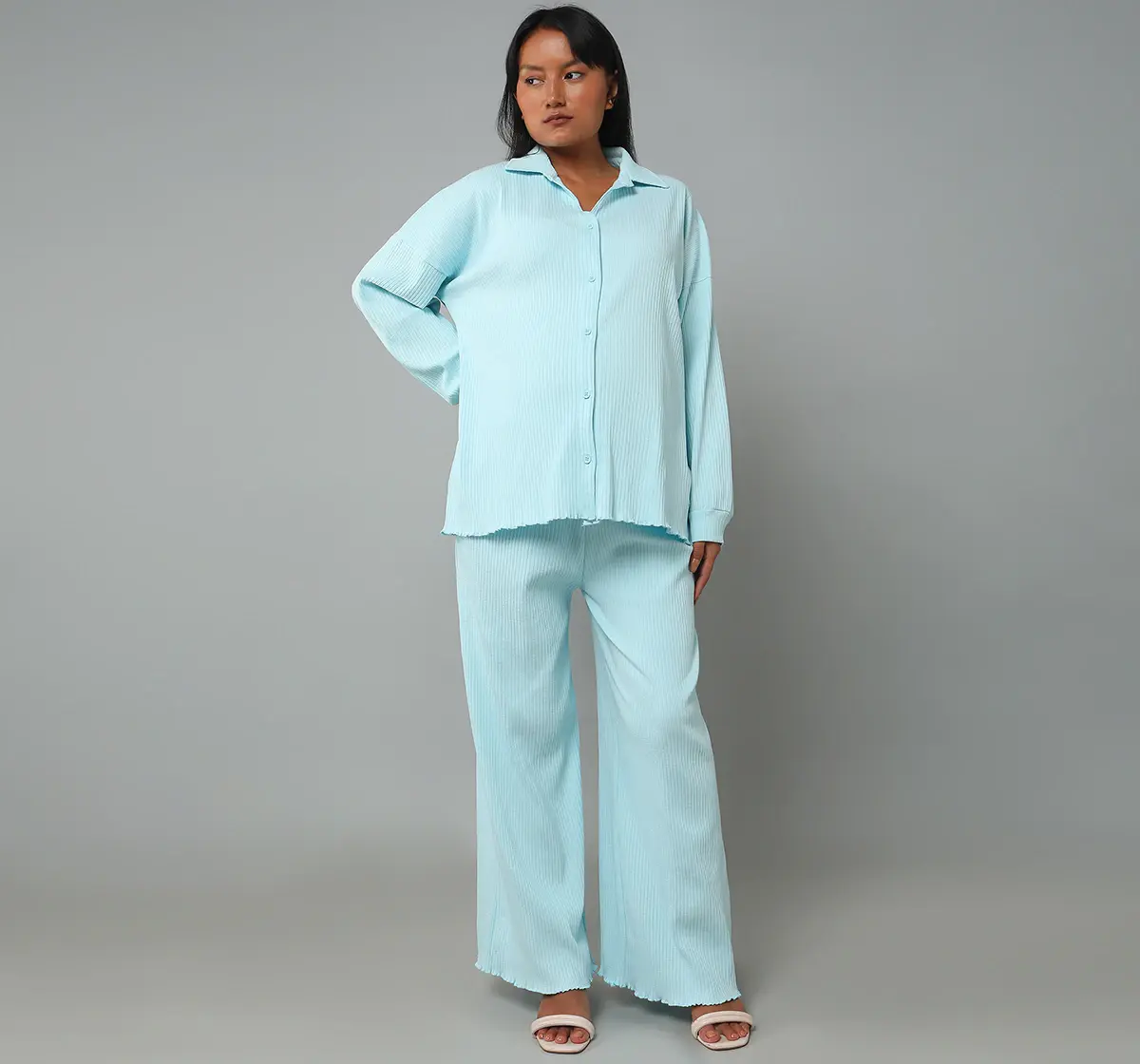 Maternity Rib Set With Hem Detailing