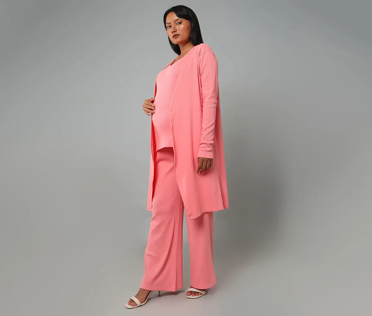 Maternity 3 Piece Lounge Set - Pink