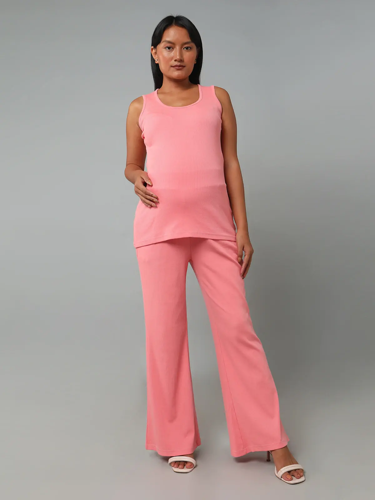 Maternity 3 Piece Lounge Set - Pink