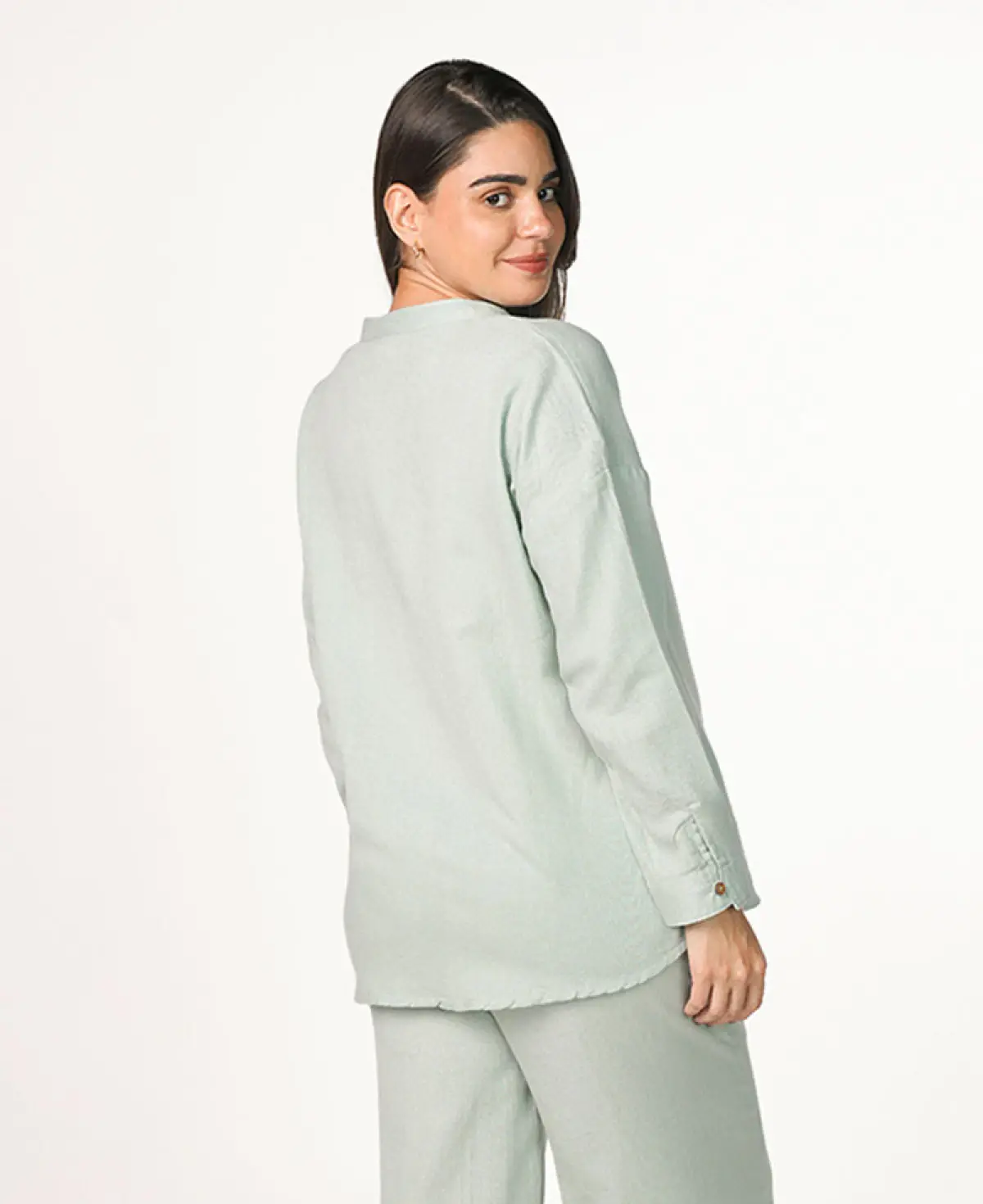 Maternity Nursing Top With Pants Coordinate Set-Grey