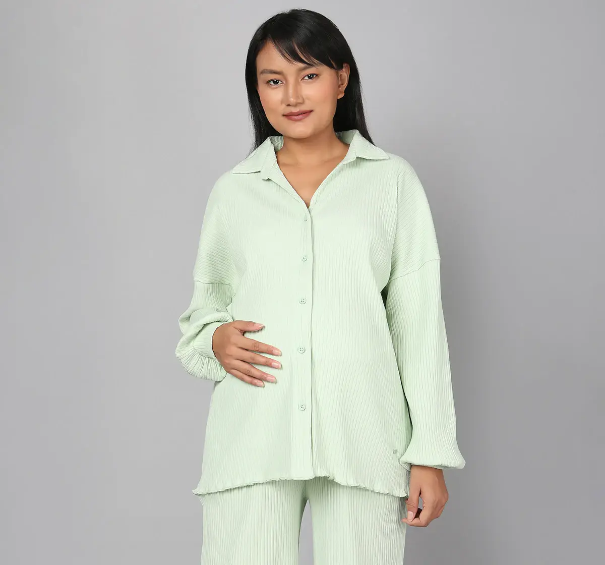 Maternity 2 Pc Co-ordinate Sets - Mint Green