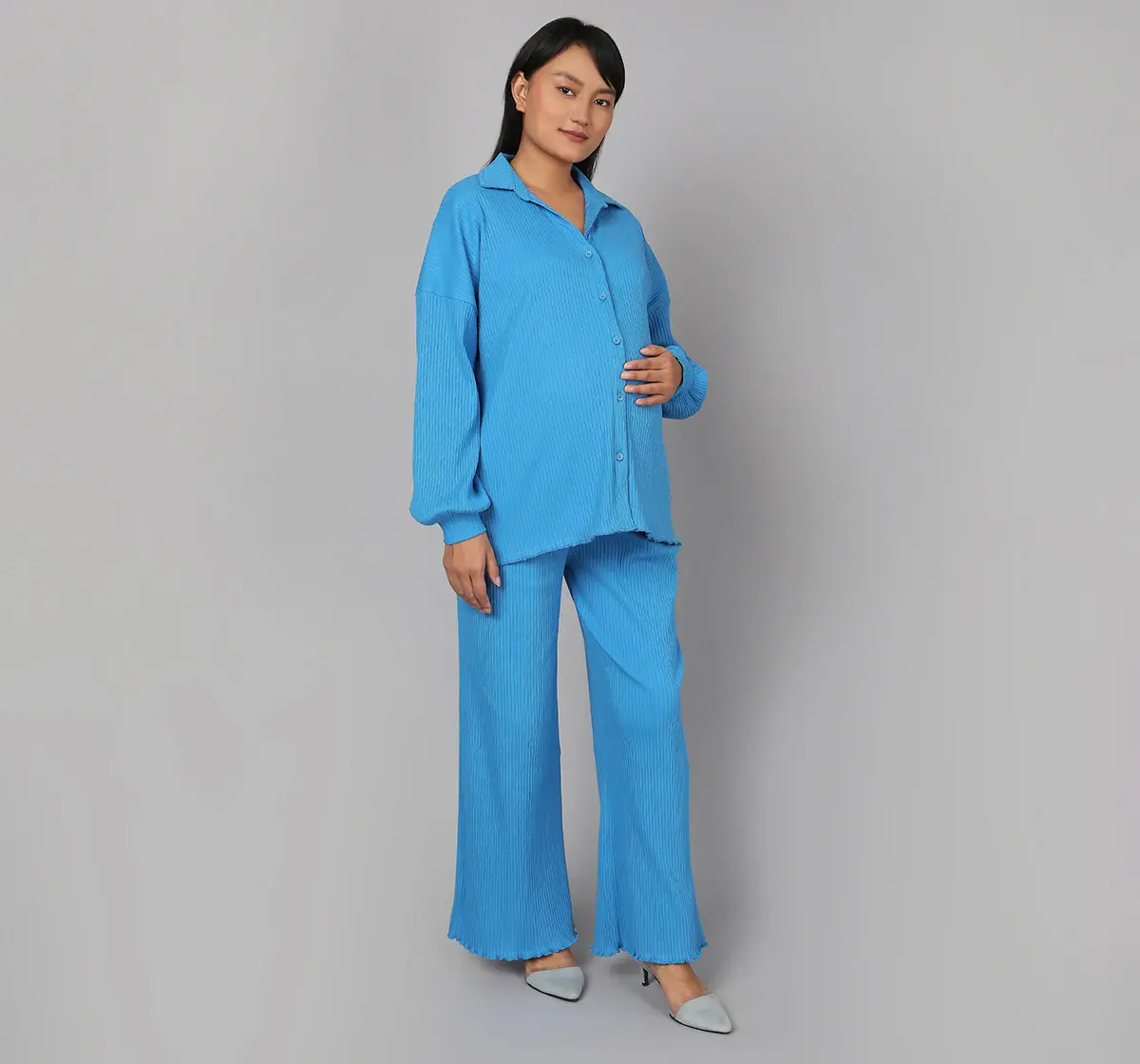 Maternity 2 Pc Co-ordinate Sets - Blue