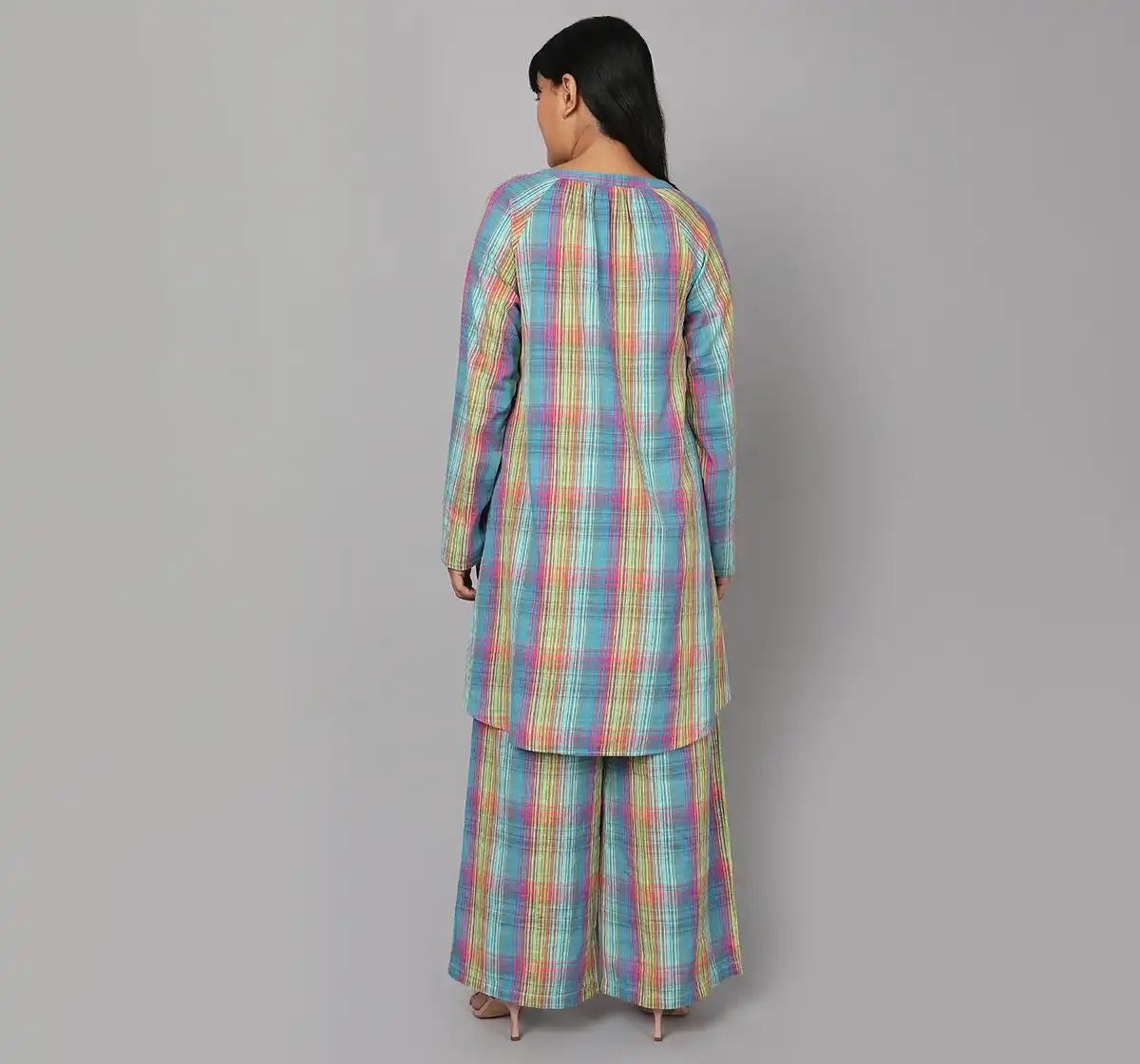 Maternity 2 Pc Checkered Co-ordinate Sets - Multicolor