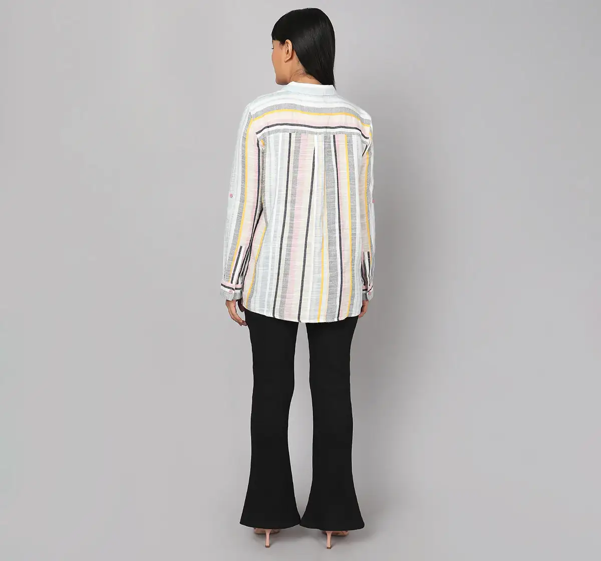 Maternity Striped Shirt - Multicolor