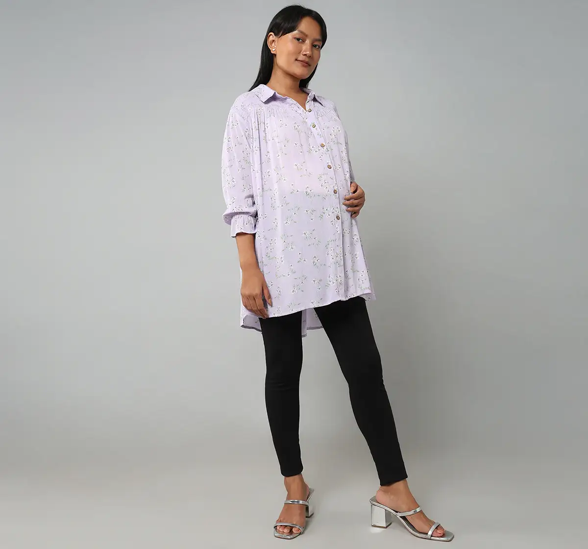 Oversized Fit Nursing Shirt