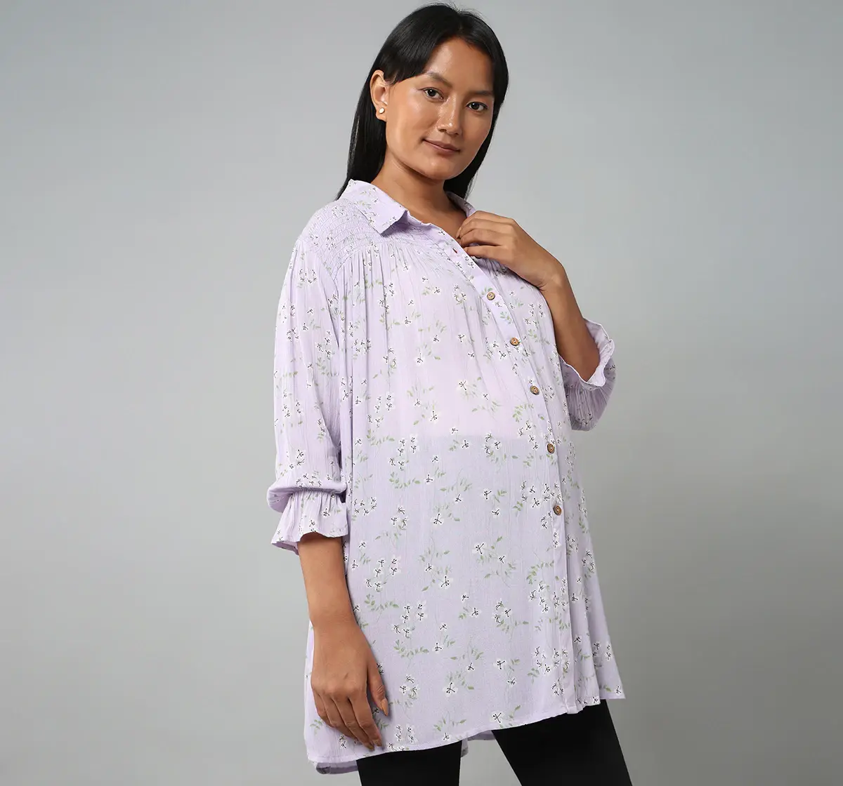 Oversized Fit Nursing Shirt