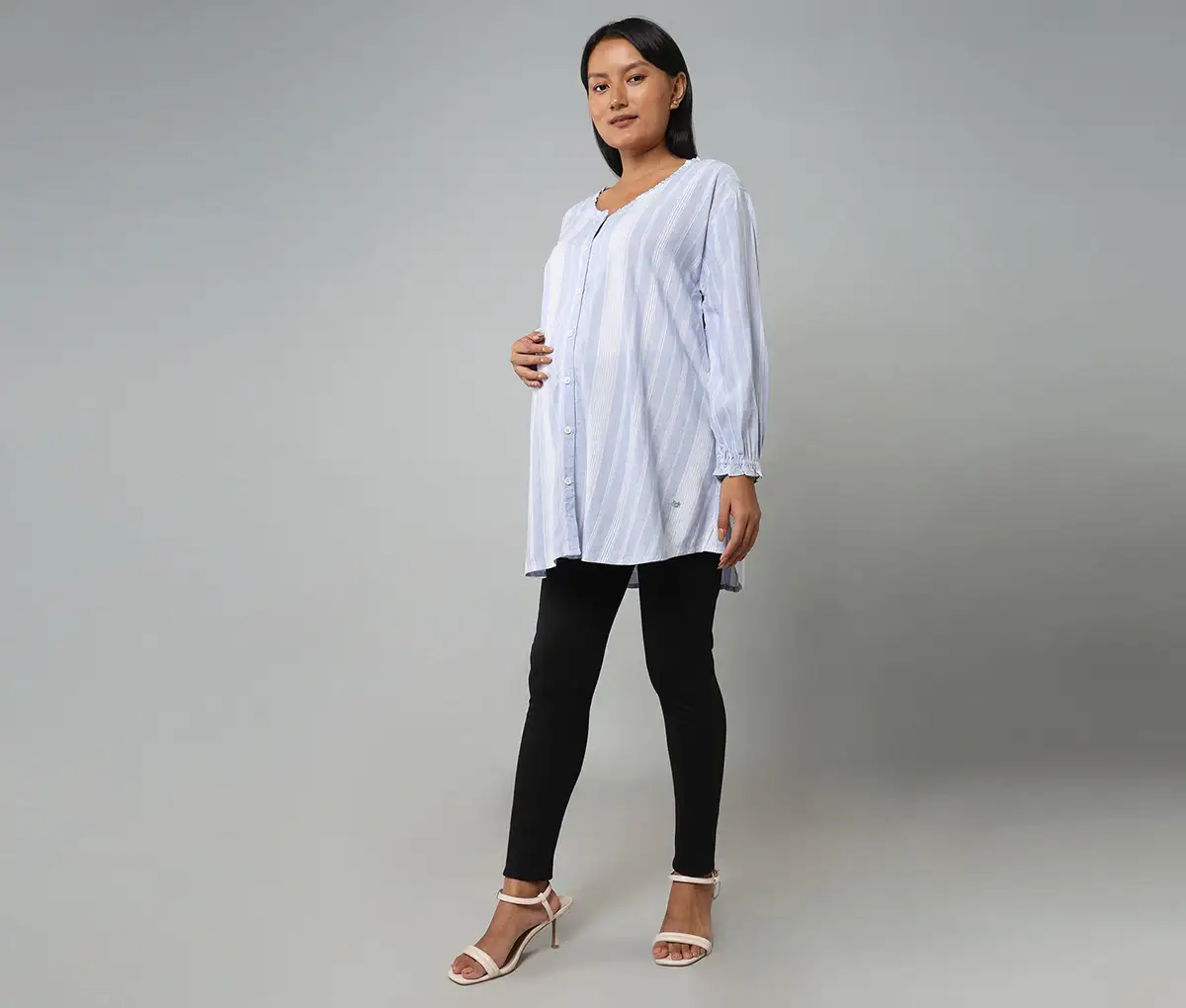 Maternity Regular Length Striped Top