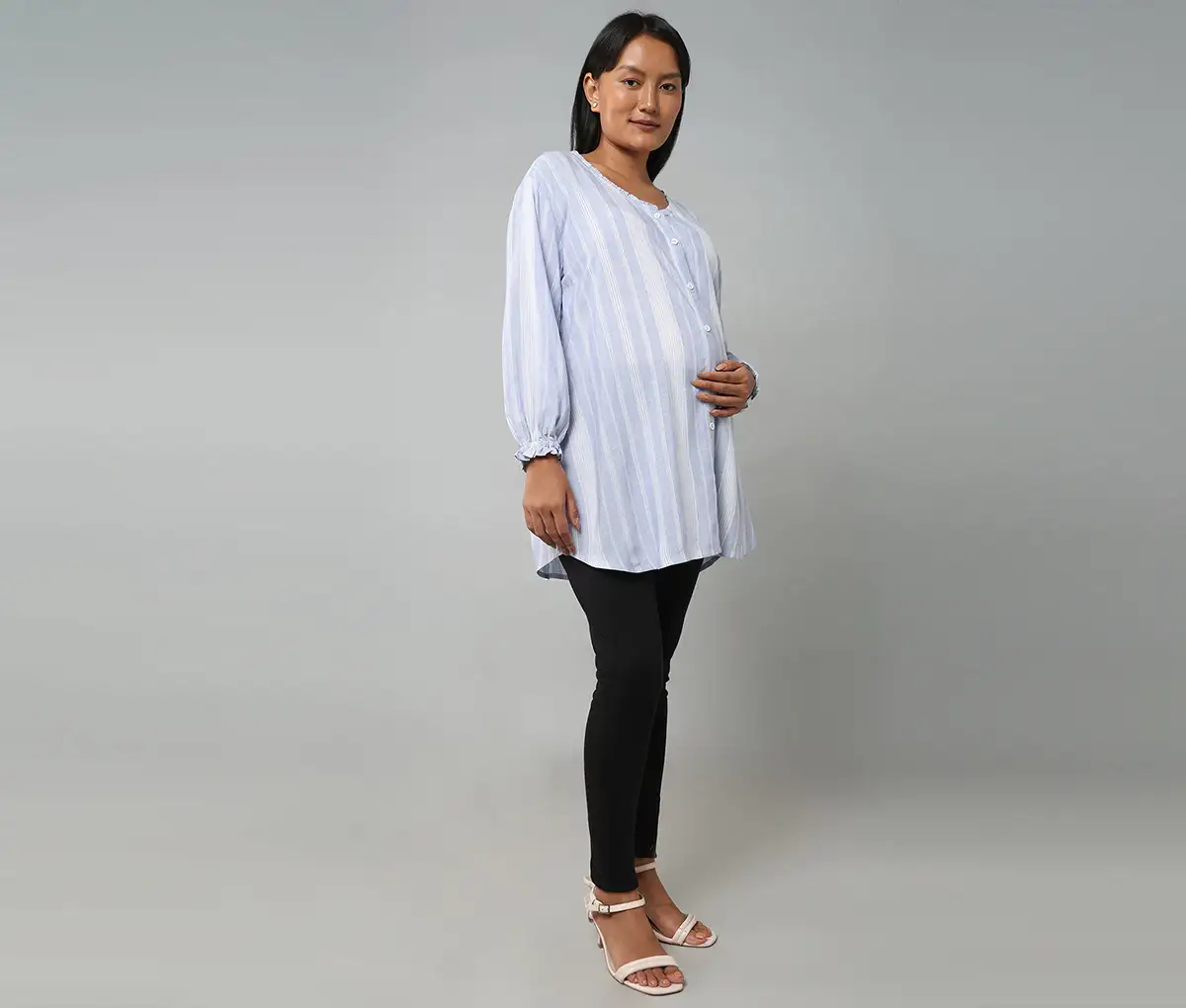 Maternity Regular Length Striped Top