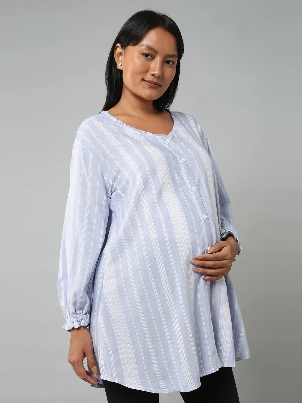 Maternity Regular Length Striped Top
