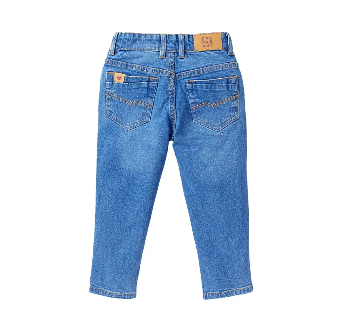 Washed Distress Stretch Denims