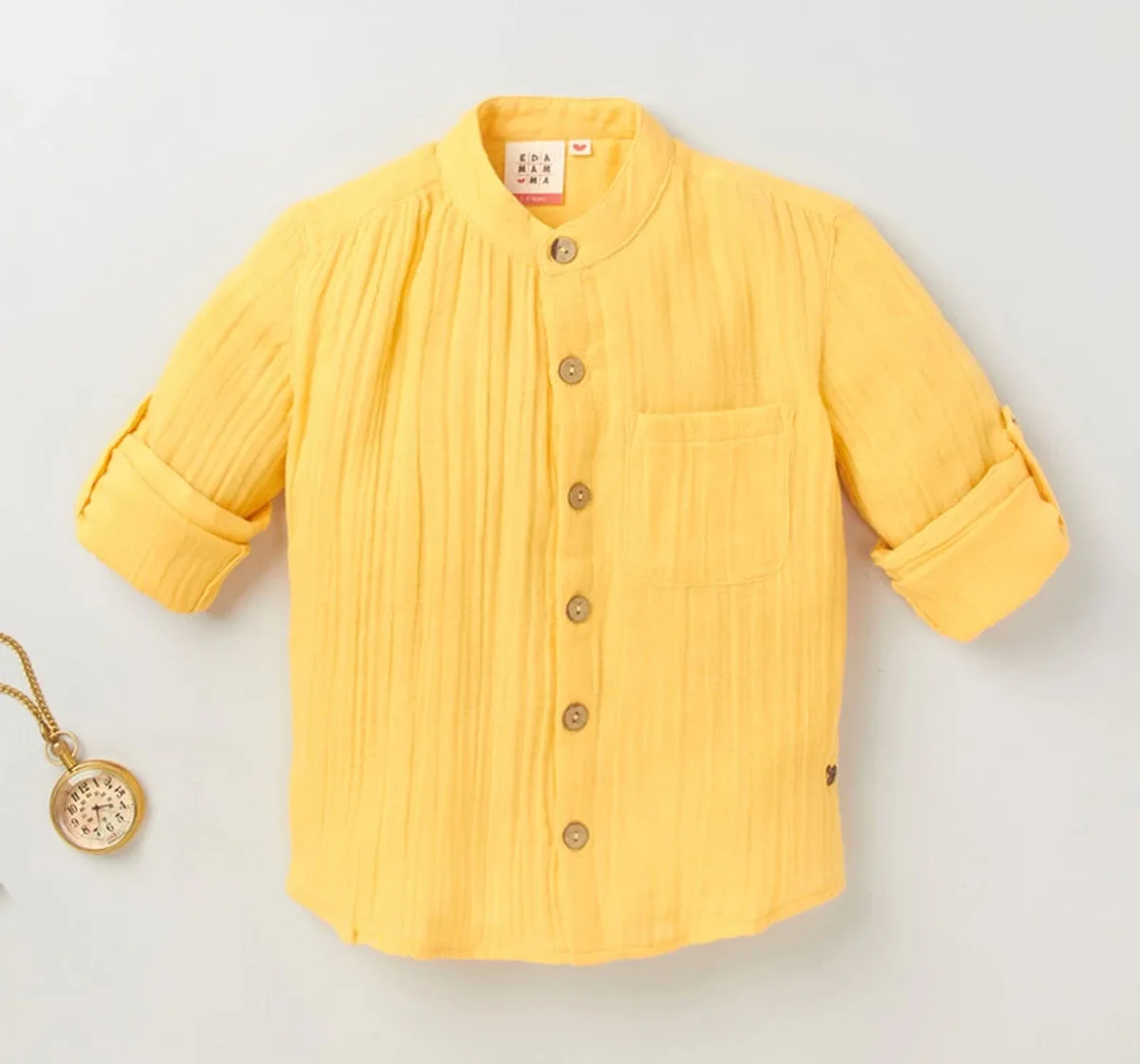 Boys Full Sleeves Solid Shirt