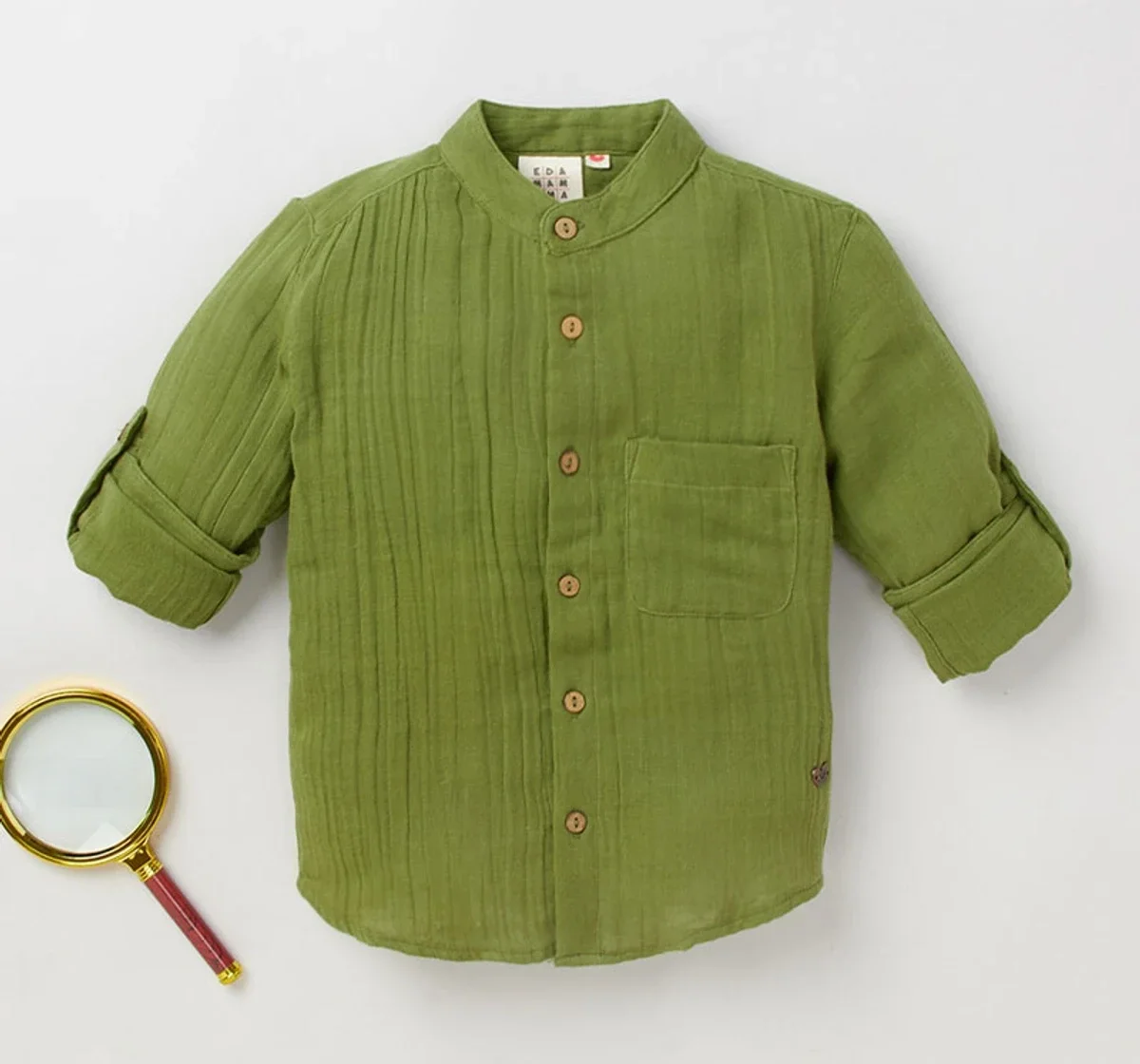 Boys Full Sleeves Solid Shirt