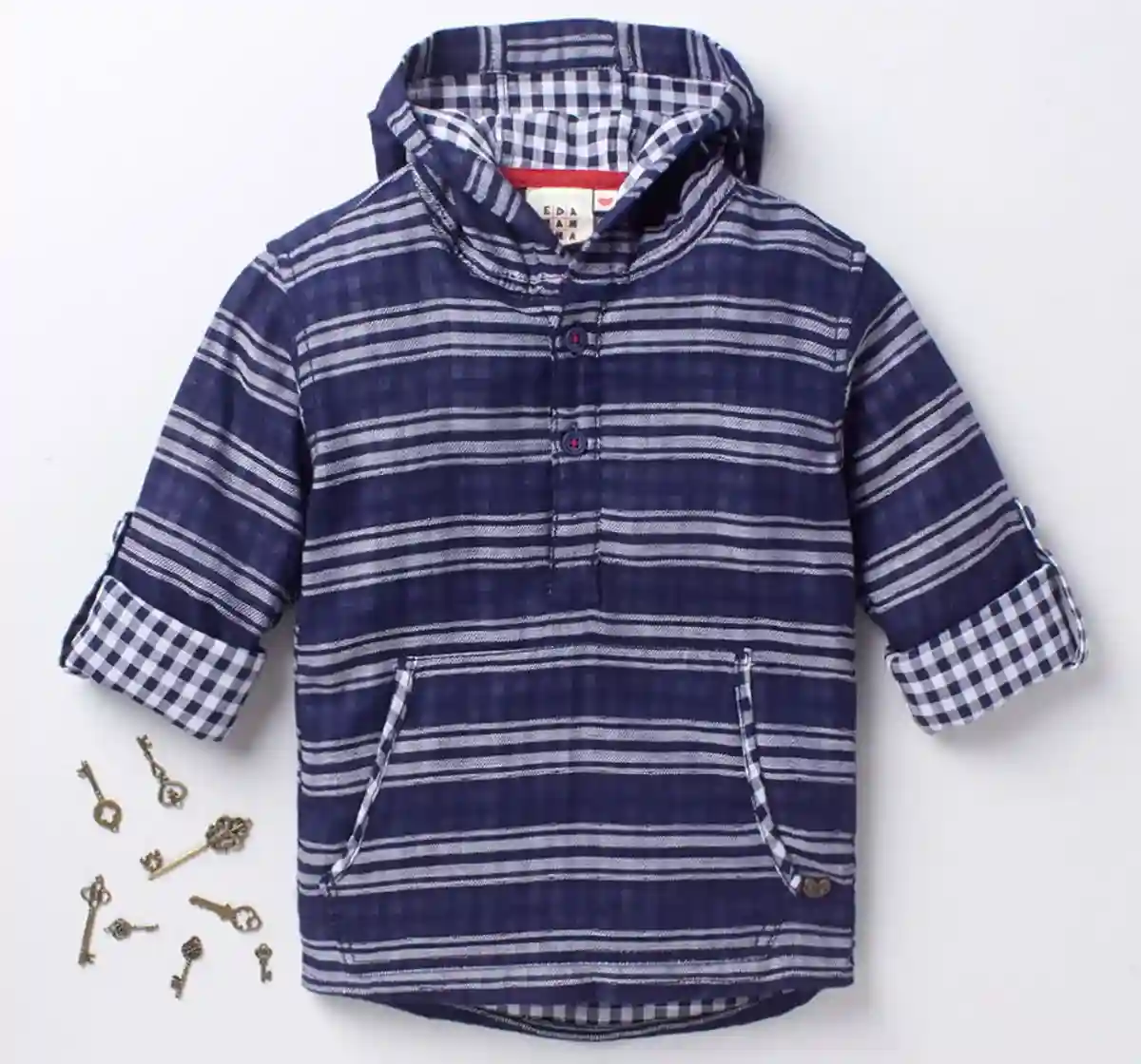 Hooded Stripe Shirt