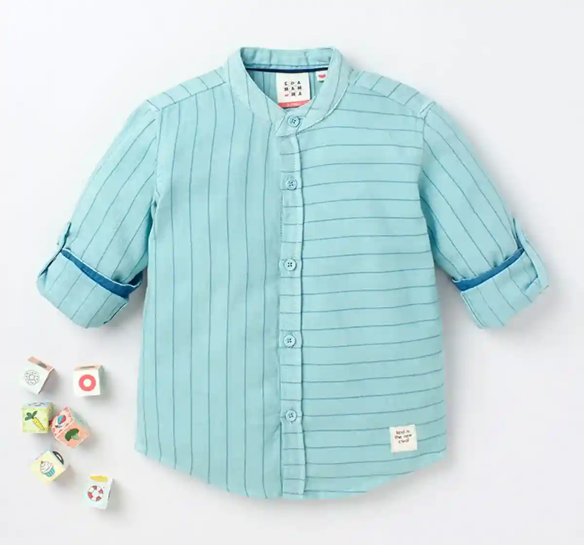 Mandarin Stripe Shirt