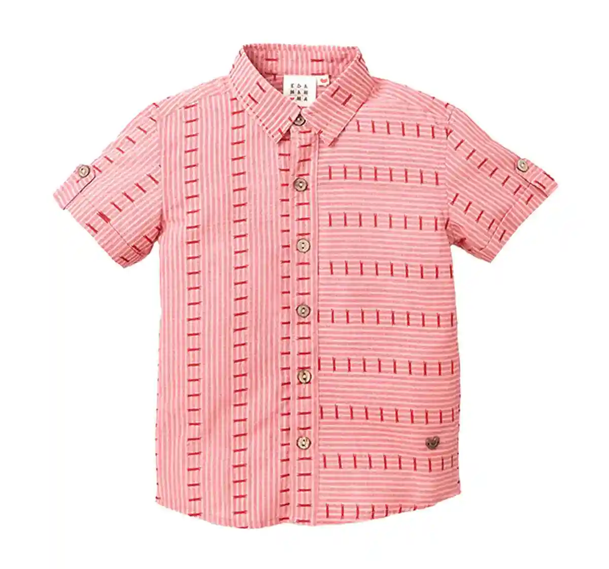 Half Sleeves Ikkat Shirt