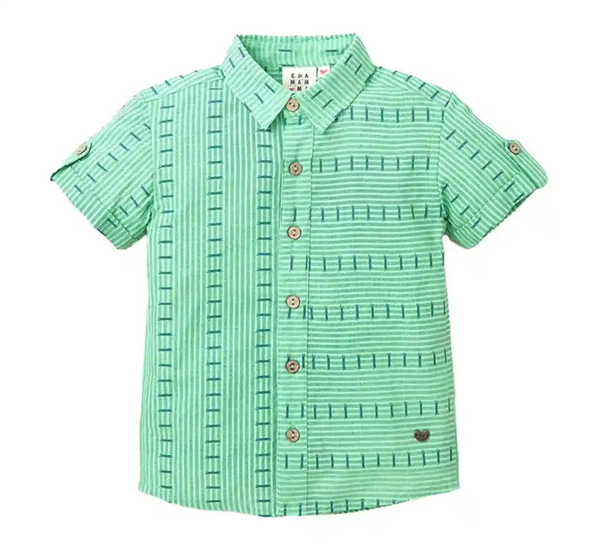 Half Sleeves Ikkat Shirt