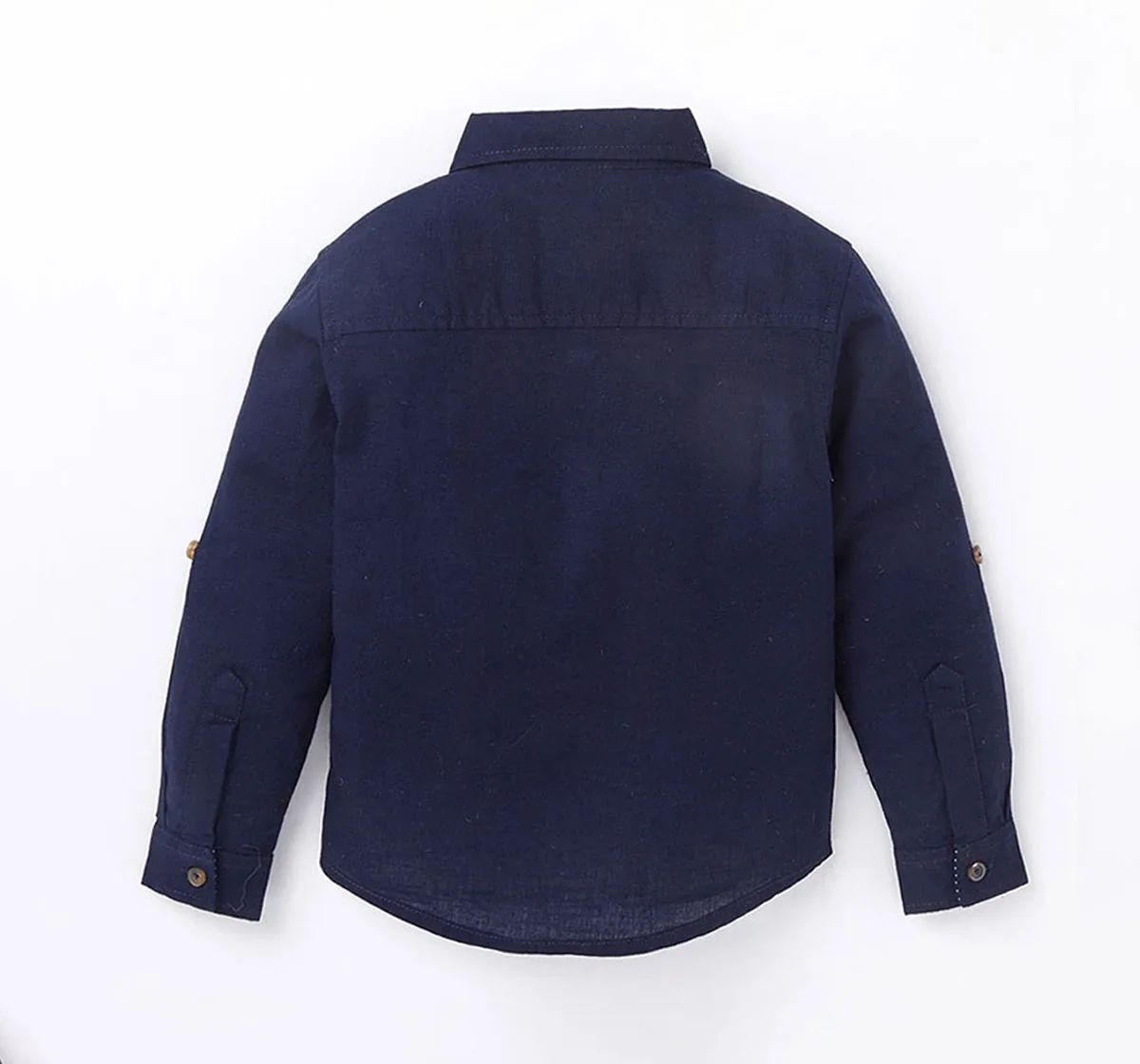 Boys Pintucks Roll-Up Shirt