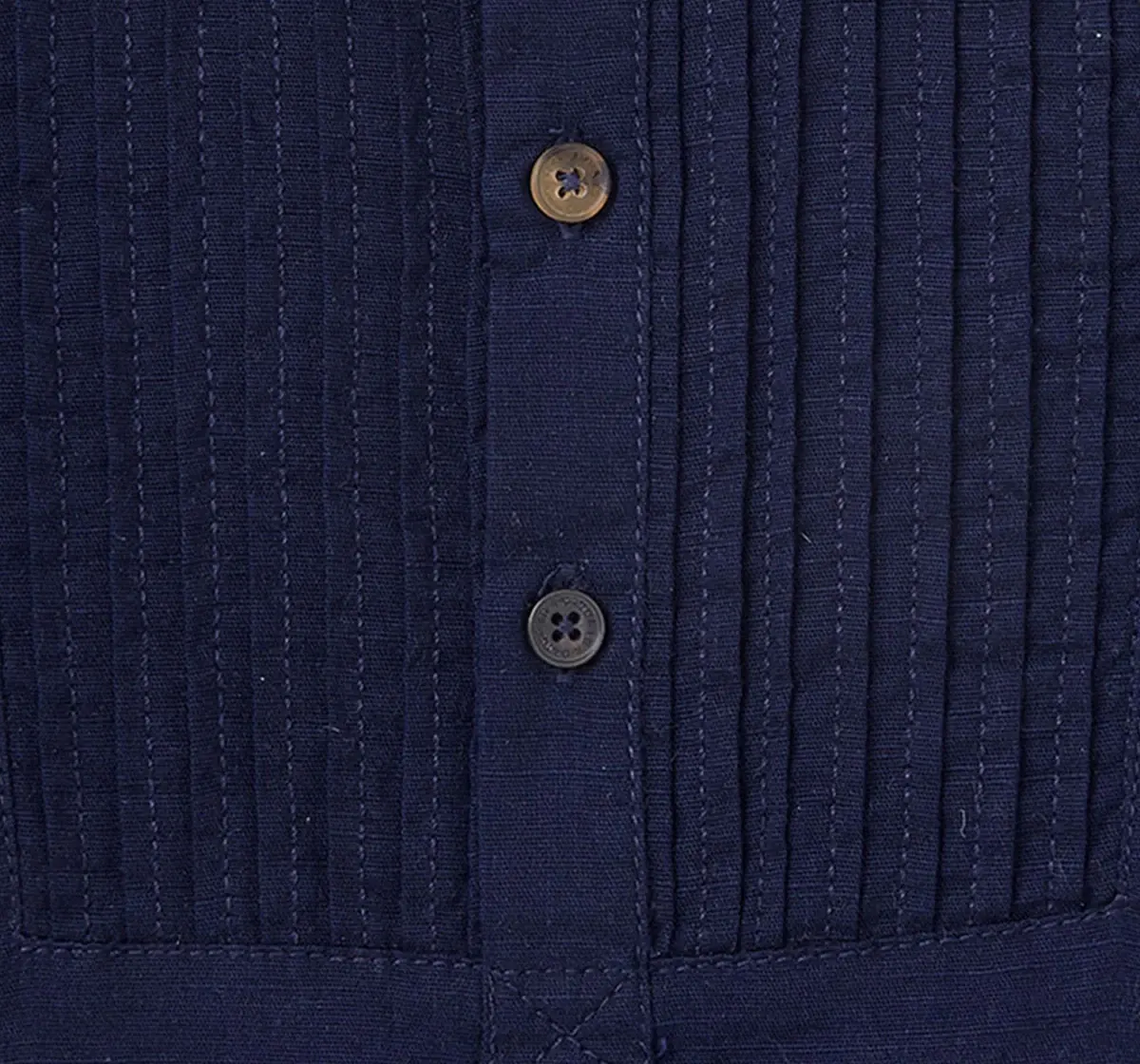 Boys Pintucks Roll-Up Shirt