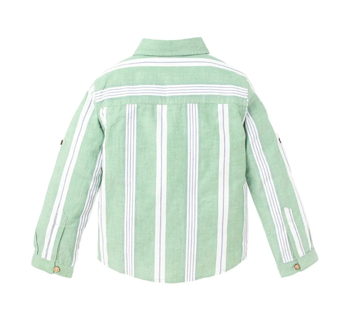 Boys Roll-Up Stripe Shirt