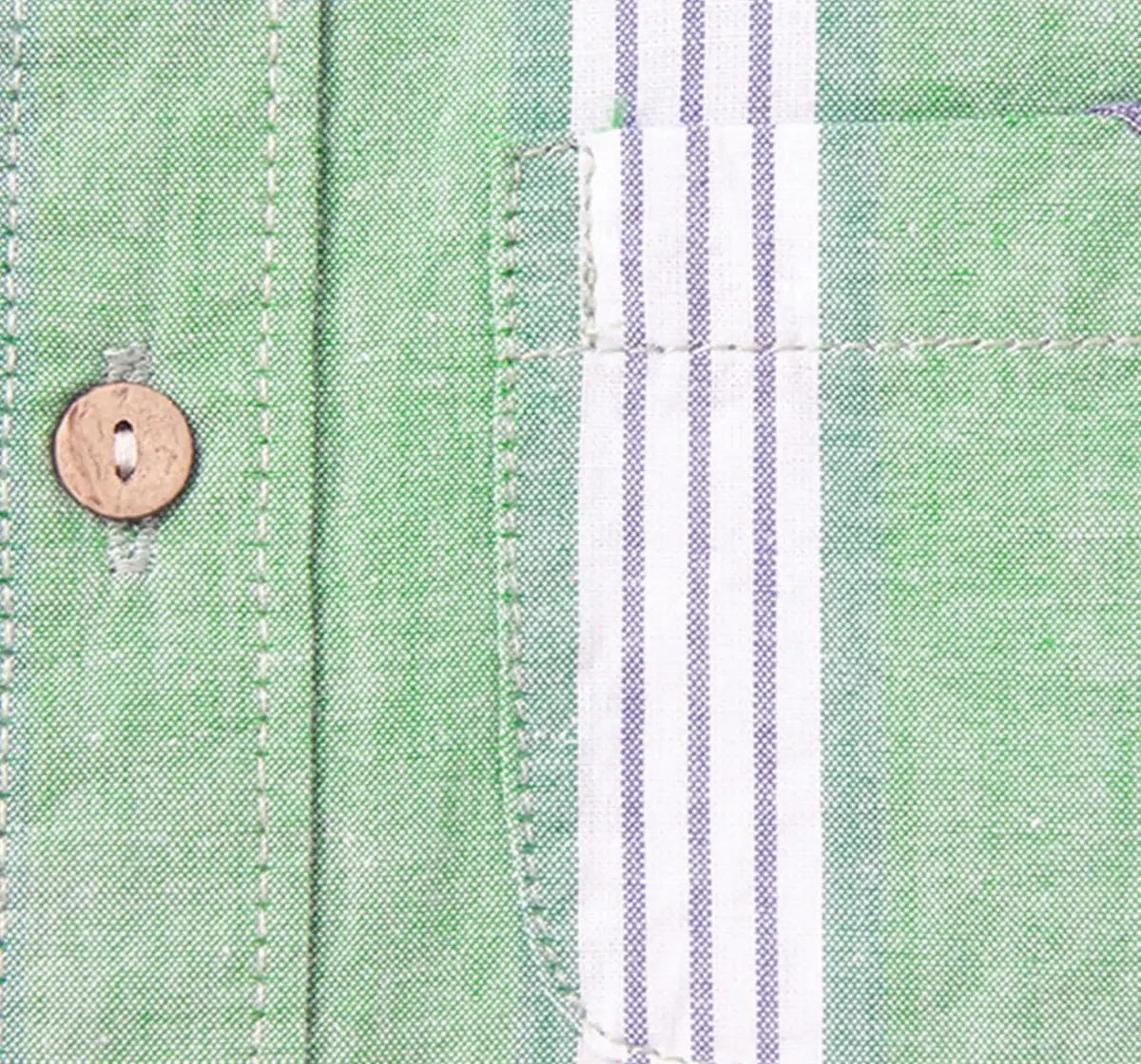 Boys Roll-Up Stripe Shirt