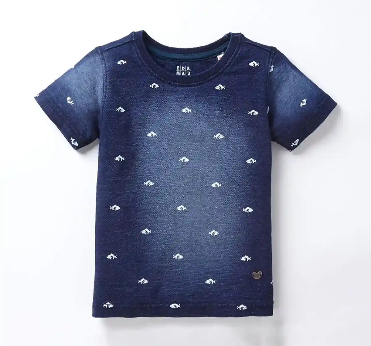 Boys Washed Indigo Tee