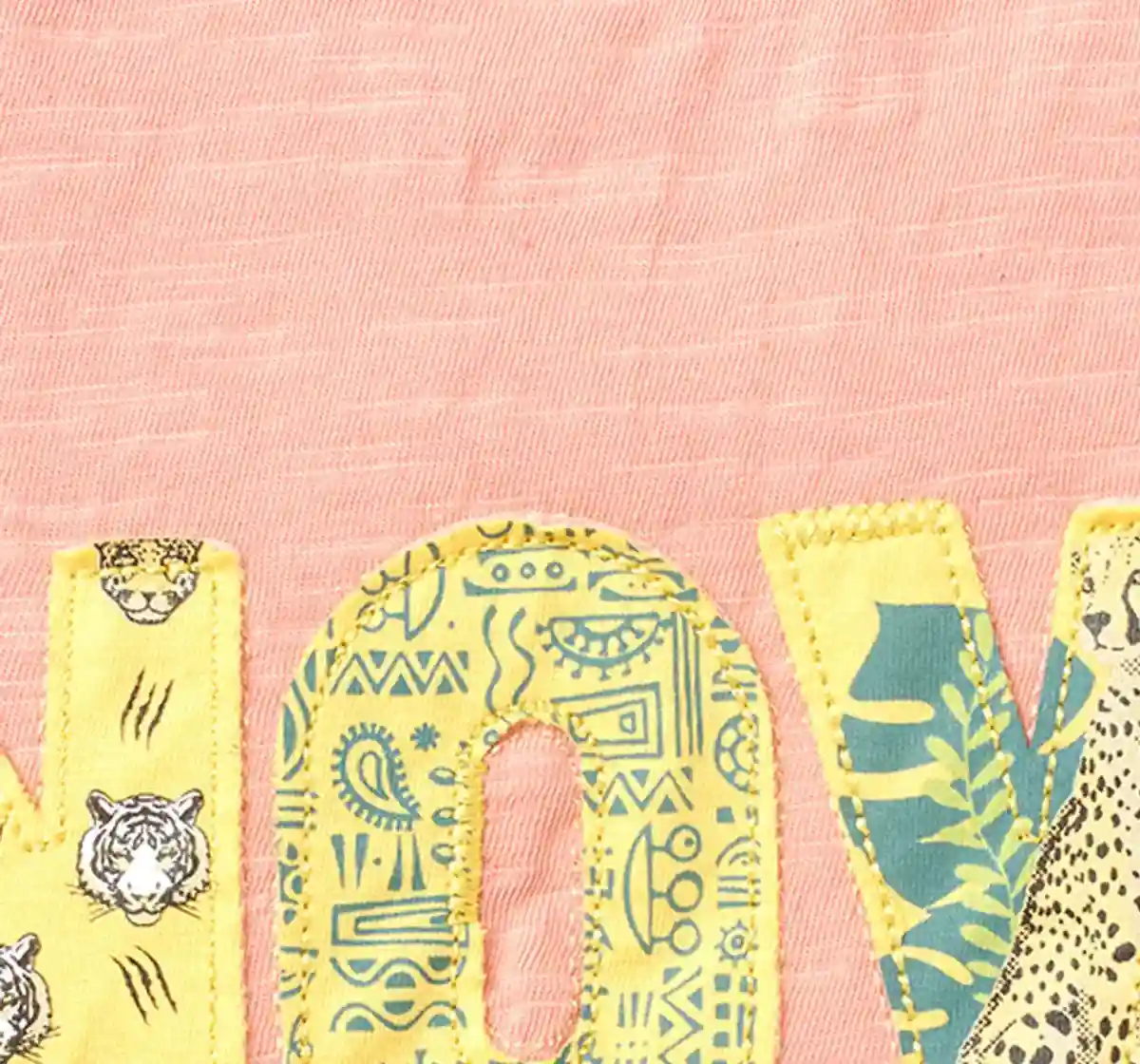 Roll Up Sleeves Applique Tee