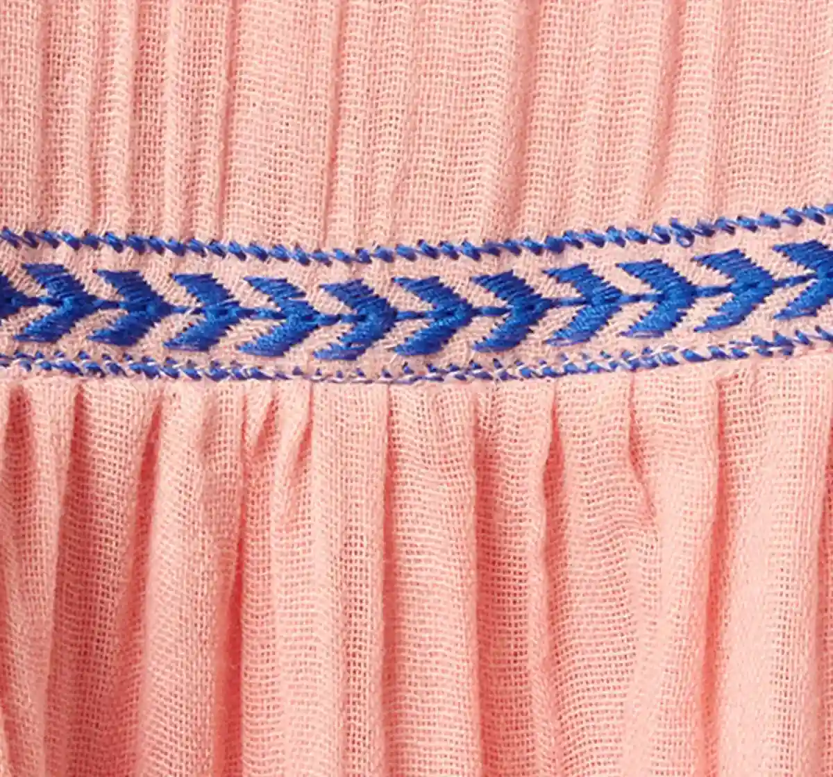 Flared Sleeves Embroidery Dress