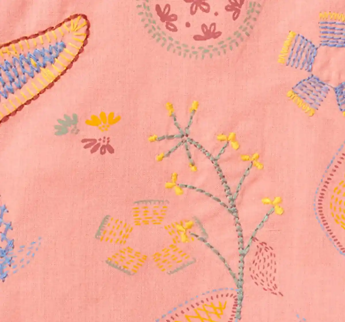 Embroidered Flared Dress