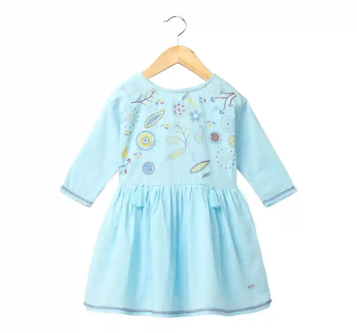 Embroidered Flared Dress