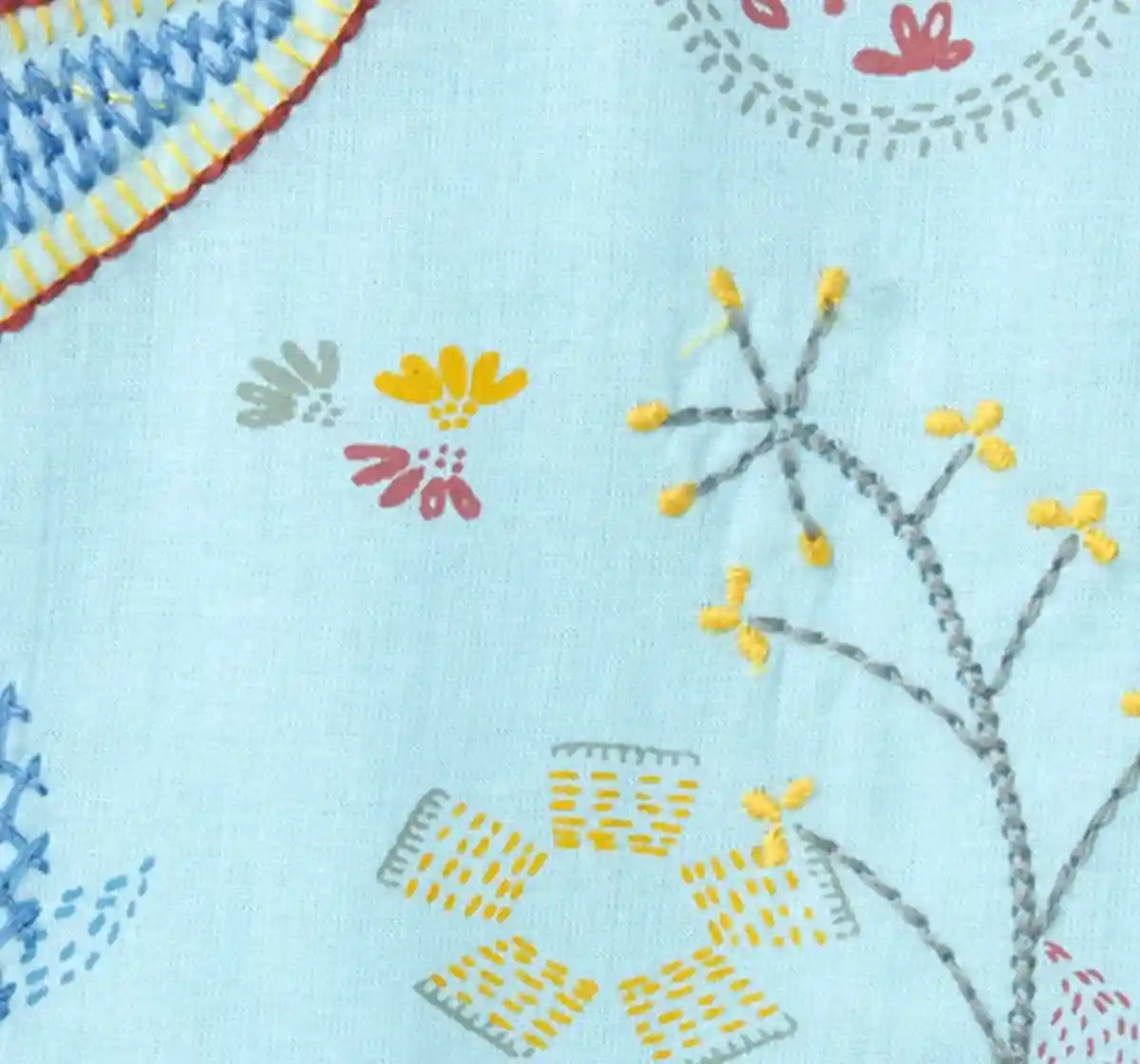 Embroidered Flared Dress