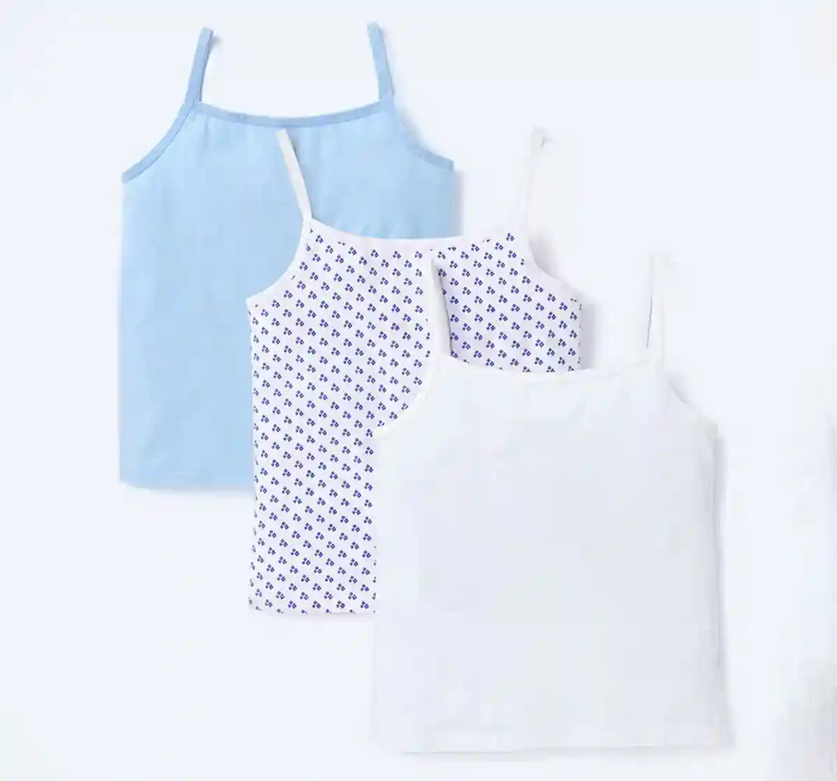 Pack Of 3 Girls Strappy Vests