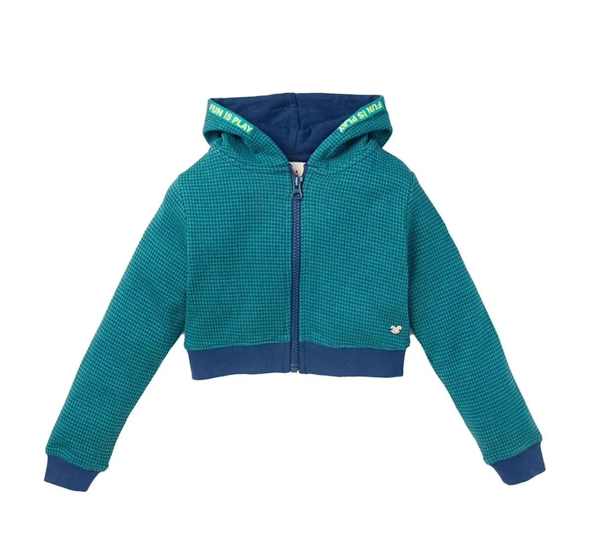 Crop Jacket With Hoodie