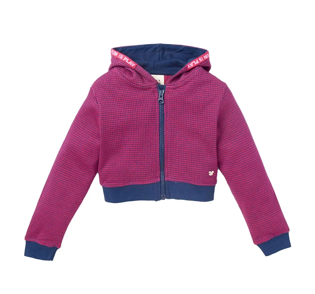 Crop Jacket With Hoodie