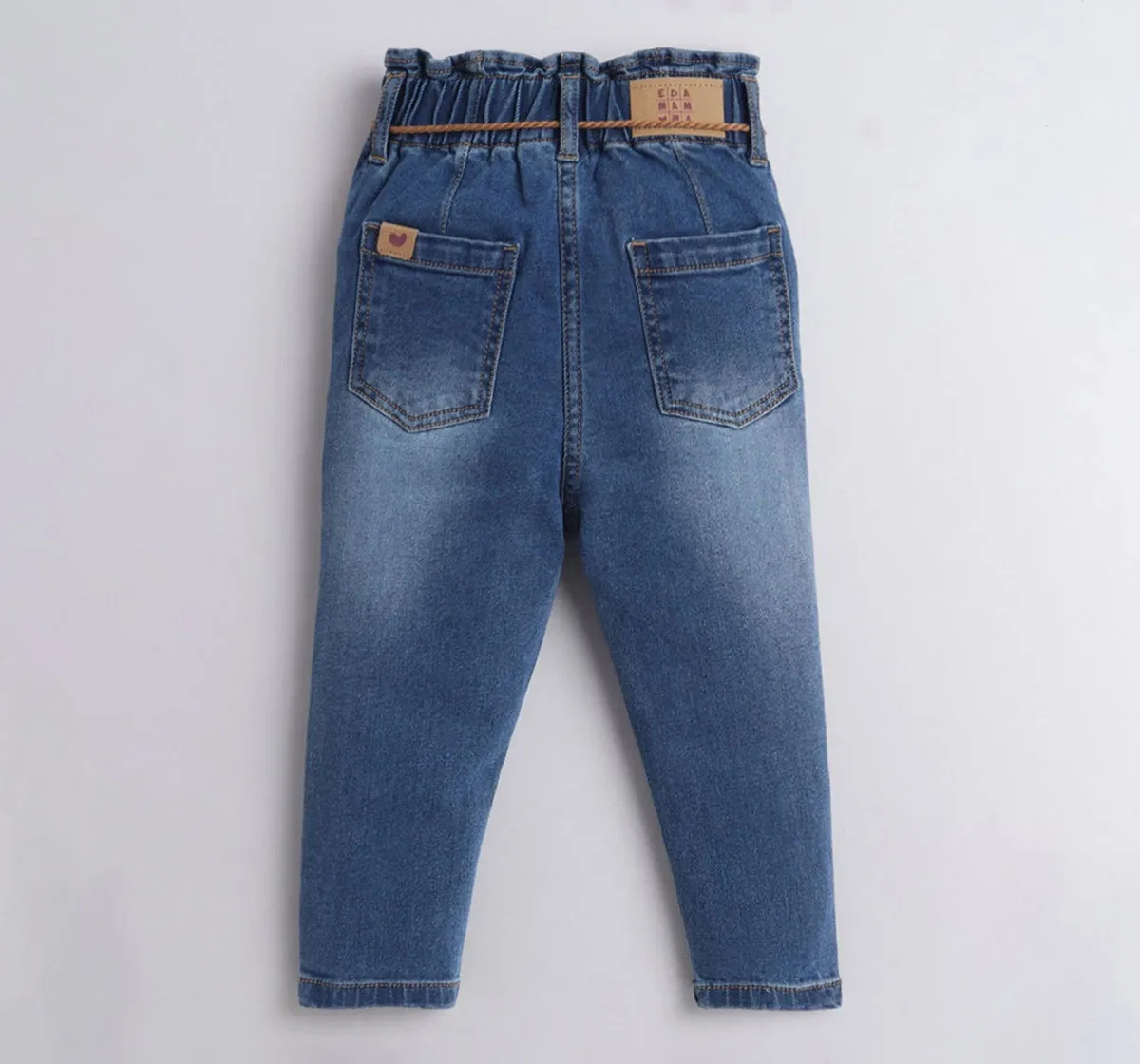 Washed Paper Bag Denims