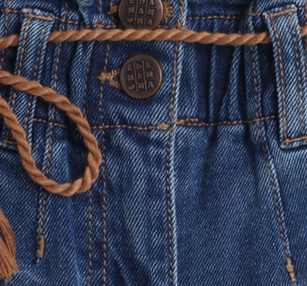 Washed Paper Bag Denims