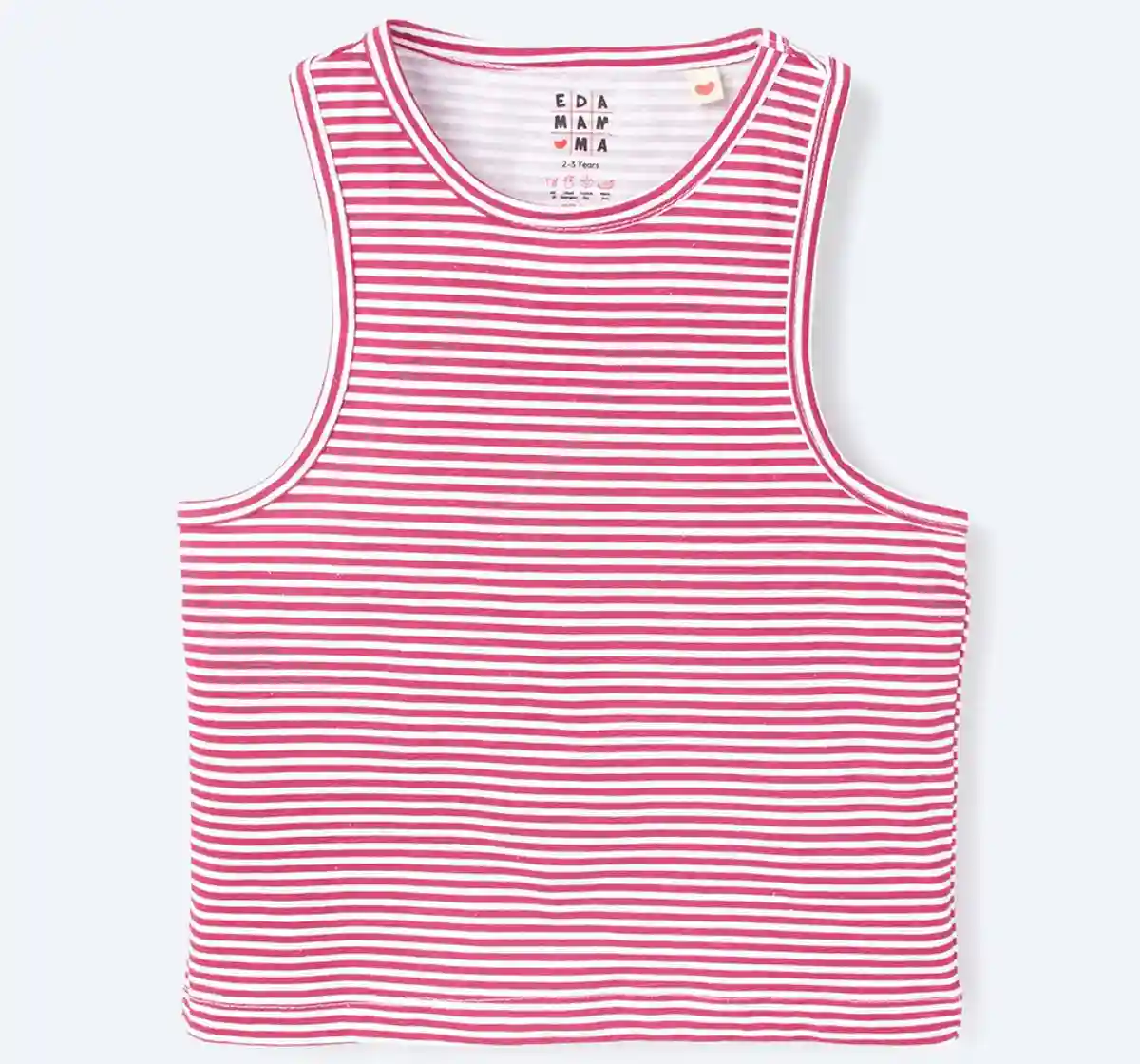 Girls Sleeveless Vest With Crop Tee